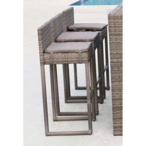Плетеный барный стул Y390G-W78 Grey в Нефтекамске - neftekamsk.mebel24.online | фото