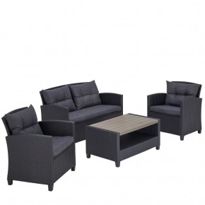 Плетеный комплект мебелис диваном AFM-804G Dark Grey в Нефтекамске - neftekamsk.mebel24.online | фото 2