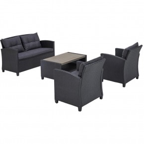 Плетеный комплект мебелис диваном AFM-804G Dark Grey в Нефтекамске - neftekamsk.mebel24.online | фото 3