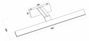 Подсветка для зеркала Maytoni Decart MIR010WL-L12B4K в Нефтекамске - neftekamsk.mebel24.online | фото 3