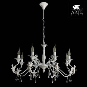 Подвесная люстра Arte Lamp Angelina A5349LM-8WH в Нефтекамске - neftekamsk.mebel24.online | фото 4