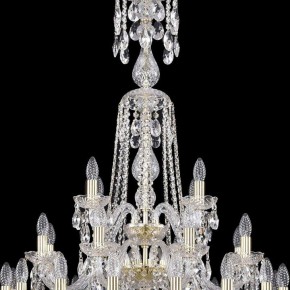 Подвесная люстра Bohemia Ivele Crystal 1402 1402/16+8+4/300/XL-123/3D/G в Нефтекамске - neftekamsk.mebel24.online | фото 5