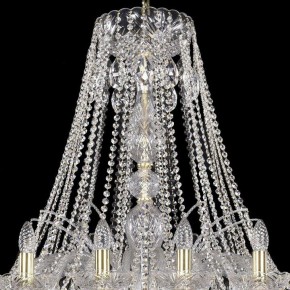 Подвесная люстра Bohemia Ivele Crystal 1411 1411/24/460/G в Нефтекамске - neftekamsk.mebel24.online | фото 4