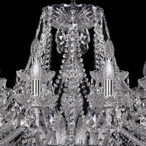 Подвесная люстра Bohemia Ivele Crystal 1413 1413/16+8/400/Ni в Нефтекамске - neftekamsk.mebel24.online | фото 4