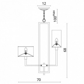 Подвесная люстра Divinare Porta 5933/01 LM-8 в Нефтекамске - neftekamsk.mebel24.online | фото 5