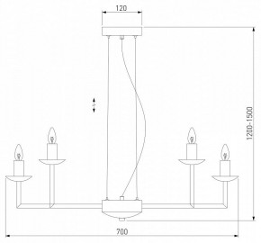 Подвесная люстра Eurosvet Cariso 60150/10 хром в Нефтекамске - neftekamsk.mebel24.online | фото 5