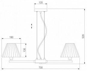 Подвесная люстра Eurosvet Peony 60136/6 хром/графит в Нефтекамске - neftekamsk.mebel24.online | фото 5