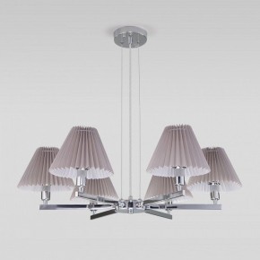 Подвесная люстра Eurosvet Peony 60136/6 хром/серый в Нефтекамске - neftekamsk.mebel24.online | фото 4