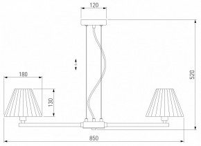 Подвесная люстра Eurosvet Peony 60136/8 хром/графит в Нефтекамске - neftekamsk.mebel24.online | фото 3