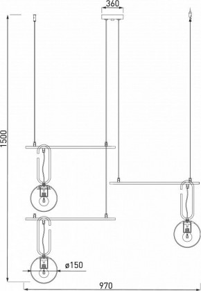 Подвесная люстра Eurosvet Riche 70143/3 белый в Нефтекамске - neftekamsk.mebel24.online | фото 4