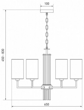 Подвесная люстра Eurosvet Soffio 60134/6 никель в Нефтекамске - neftekamsk.mebel24.online | фото 5