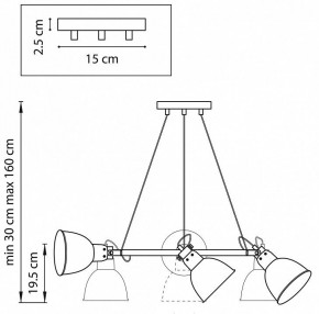 Подвесная люстра Lightstar Acrobata 761167 в Нефтекамске - neftekamsk.mebel24.online | фото 3