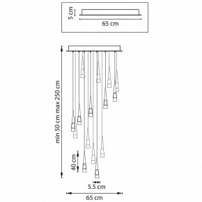 Подвесная люстра Lightstar Cone 757161 в Нефтекамске - neftekamsk.mebel24.online | фото 5