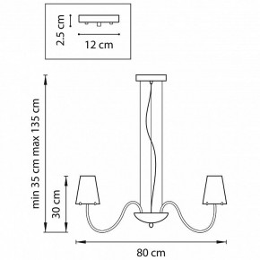 Подвесная люстра Lightstar Diafano 758082 в Нефтекамске - neftekamsk.mebel24.online | фото 3