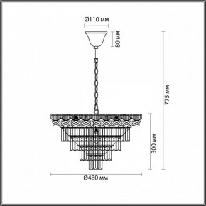 Подвесная люстра Lumion Esme 5233/8 в Нефтекамске - neftekamsk.mebel24.online | фото 4