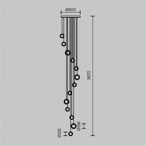Подвесная люстра Maytoni Pharao MOD361PL-L58BS3K в Нефтекамске - neftekamsk.mebel24.online | фото 4