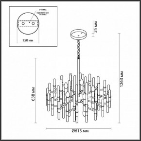Подвесная люстра Odeon Light Stika 4988/10 в Нефтекамске - neftekamsk.mebel24.online | фото 7