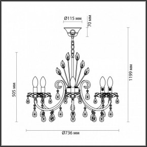 Подвесная люстра Odeon Light Versia 4977/8 в Нефтекамске - neftekamsk.mebel24.online | фото 6