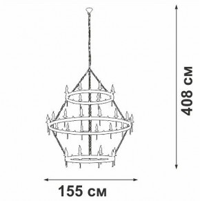 Подвесная люстра Vitaluce V1872 V1872-7/16+8+8 в Нефтекамске - neftekamsk.mebel24.online | фото 3