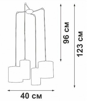 Подвесная люстра Vitaluce V3089 V3089-0/4S в Нефтекамске - neftekamsk.mebel24.online | фото 5