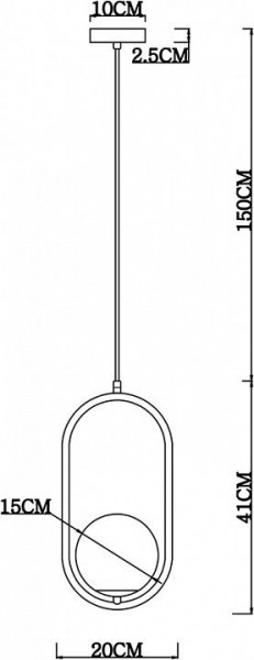 Подвесной светильник Arte Lamp Matisse A7745SP-1AB в Нефтекамске - neftekamsk.mebel24.online | фото 4