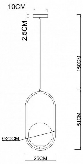Подвесной светильник Arte Lamp Matisse A7746SP-1AB в Нефтекамске - neftekamsk.mebel24.online | фото 3