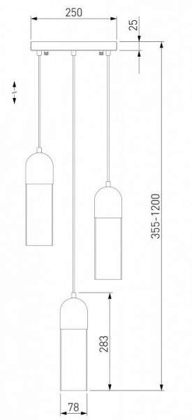 Подвесной светильник Eurosvet Airon 50180/3 дымчатый в Нефтекамске - neftekamsk.mebel24.online | фото 2