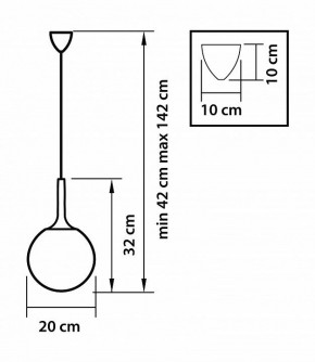 Подвесной светильник Lightstar Globo 813021 в Нефтекамске - neftekamsk.mebel24.online | фото 3