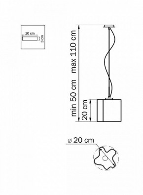 Подвесной светильник Lightstar Nubi 802110 в Нефтекамске - neftekamsk.mebel24.online | фото 3