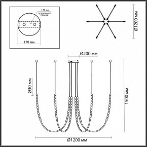 Подвесной светильник Odeon Light Monella 6639/70L в Нефтекамске - neftekamsk.mebel24.online | фото 4