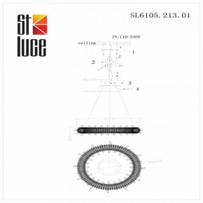 Подвесной светильник ST-Luce Lucchero SL6105.213.01 в Нефтекамске - neftekamsk.mebel24.online | фото 6
