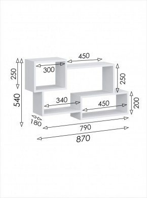 Полка навесная 3 Париж в Нефтекамске - neftekamsk.mebel24.online | фото 3