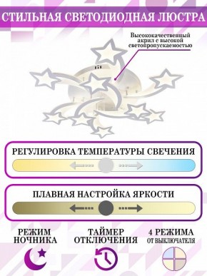 Потолочная люстра Natali Kovaltseva LED LAMPS LED LAMPS 81225 в Нефтекамске - neftekamsk.mebel24.online | фото 5