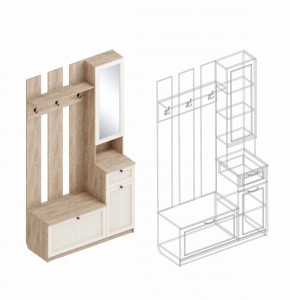 Прихожая Филадельфия (модульная) в Нефтекамске - neftekamsk.mebel24.online | фото 3
