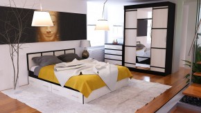 Сакура спальня № 1 Комод + Зеркало + Кровать 1600 + Тумба + Шкаф-купе 1500, сп.м. 1600х2000 мм., б/м, основание есть, ун. сб. в Нефтекамске - neftekamsk.mebel24.online | фото 5