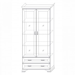 Шкаф (2 стеклодвери) Сиена в Нефтекамске - neftekamsk.mebel24.online | фото 6