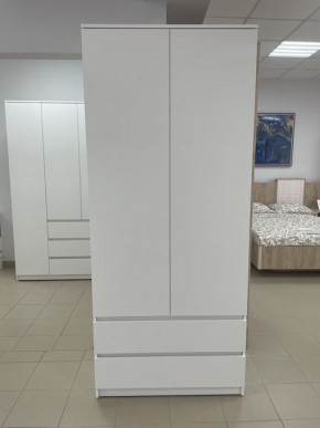 Шкаф 2-ств. с 2 ящиками "Бьянко" в Нефтекамске - neftekamsk.mebel24.online | фото 3