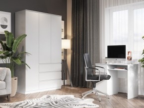 Шкаф 3-ств. с 3 ящиками "Бьянко" в Нефтекамске - neftekamsk.mebel24.online | фото 4