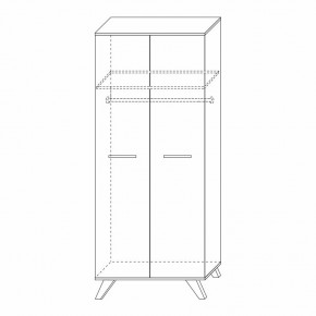 Шкаф для одежды 800 Вега Скандинавия в Нефтекамске - neftekamsk.mebel24.online | фото 4
