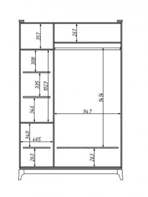 Шкаф для одежды Сабрина (ММ-302-01/03Б) в Нефтекамске - neftekamsk.mebel24.online | фото