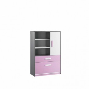 Шкаф книжный Кэнди КШ-2 Лаванда в Нефтекамске - neftekamsk.mebel24.online | фото