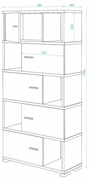 Шкаф комбинированный Домино СБ-30/5 в Нефтекамске - neftekamsk.mebel24.online | фото 2