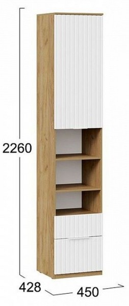 Шкаф комбинированный Хилтон Исп. 2 в Нефтекамске - neftekamsk.mebel24.online | фото 8