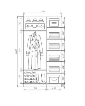 Шкаф-купе ХИТ 22-4-12-22 (420) в Нефтекамске - neftekamsk.mebel24.online | фото 5
