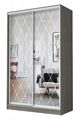 Шкаф-купе ХИТ 24-14-66 РОМБ БОЛЬШОЙ в Нефтекамске - neftekamsk.mebel24.online | фото