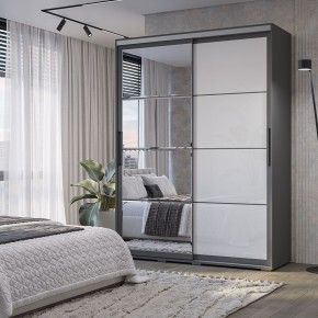 Шкаф-купе Крафт-6 1.6 м ШКК-06 (графит) в Нефтекамске - neftekamsk.mebel24.online | фото