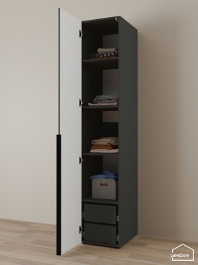 Шкаф Linnea MHR-1-4 2050х400х510 (Графит-М 11.1.25) в Нефтекамске - neftekamsk.mebel24.online | фото 5
