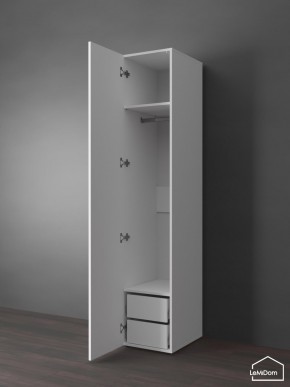 Шкаф Linnea MHR-1PO-3 2050х400х510 (Белый-М 11.1.2) в Нефтекамске - neftekamsk.mebel24.online | фото 4
