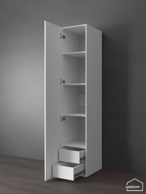 Шкаф Linnea MHR-1PO-4 2050х400х510 (Белый-М 11.1.1) в Нефтекамске - neftekamsk.mebel24.online | фото 4