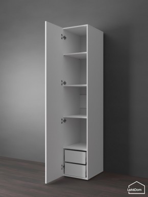 Шкаф Linnea MHR-1PO-4 2050х400х510 (Белый-М 11.1.2) в Нефтекамске - neftekamsk.mebel24.online | фото 5